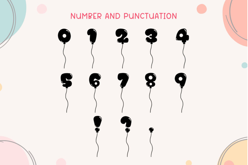 balloon-bubble-decorative-font