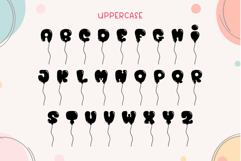 balloon-bubble-decorative-font