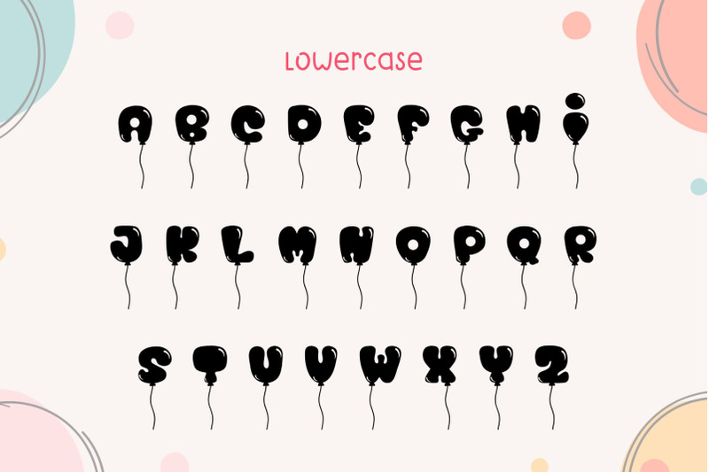 balloon-bubble-decorative-font