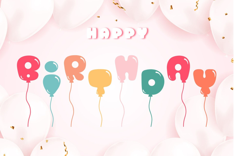 balloon-bubble-decorative-font