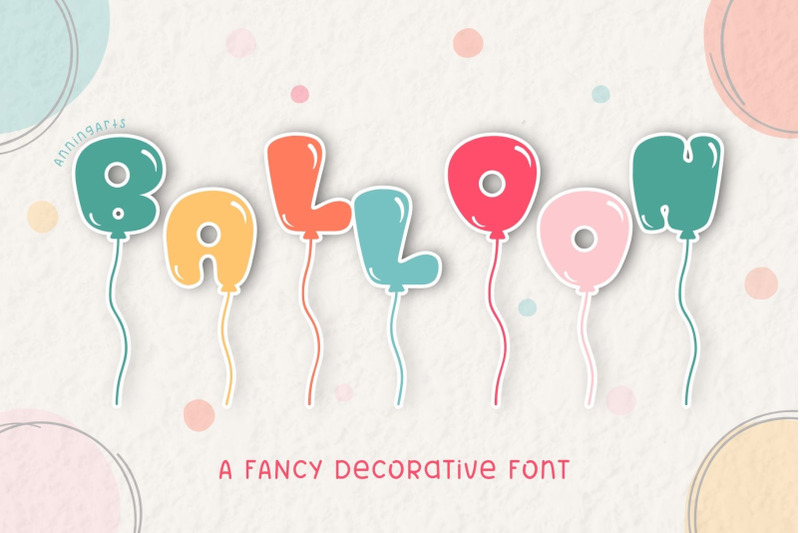 balloon-bubble-decorative-font