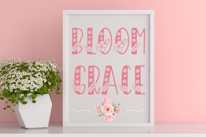 blomie-floral-decorative-font