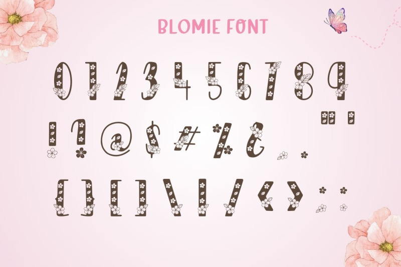 blomie-floral-decorative-font