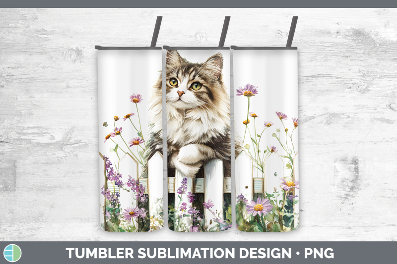 siberian-tumbler-fence-cats-sublimation-20-oz-skinny-tumbler