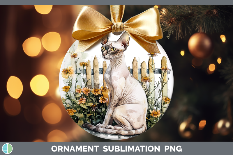 sphynx-ornament-fence-cats-sublimation-bauble-designs