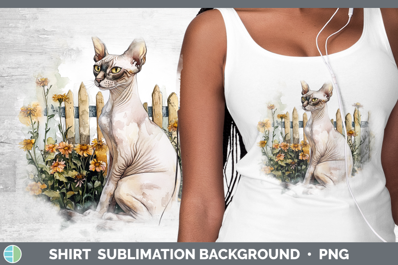 sphynx-shirt-fence-cats-sublimation-background-designs