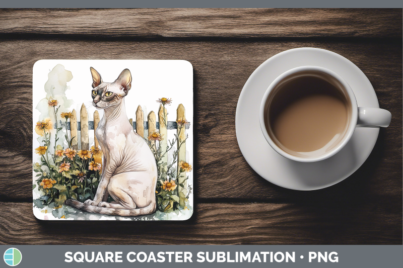 sphynx-square-coaster-fence-cats-sublimation-drink-mat-desig