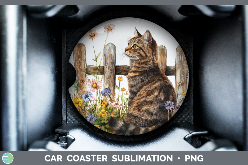 tabby-car-coaster-fence-cats-sublimation-drink-mat-designs