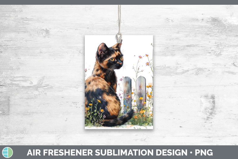 tortoiseshell-air-freshener-fence-cats-sublimation-car-scent