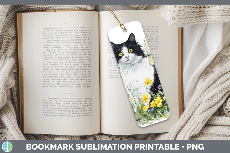 tuxedo-bookmark-fence-cats-sublimation-printable-designs