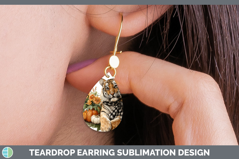 tiger-teardrop-earrings-animals-autumn-pumpkin-sublimation-e