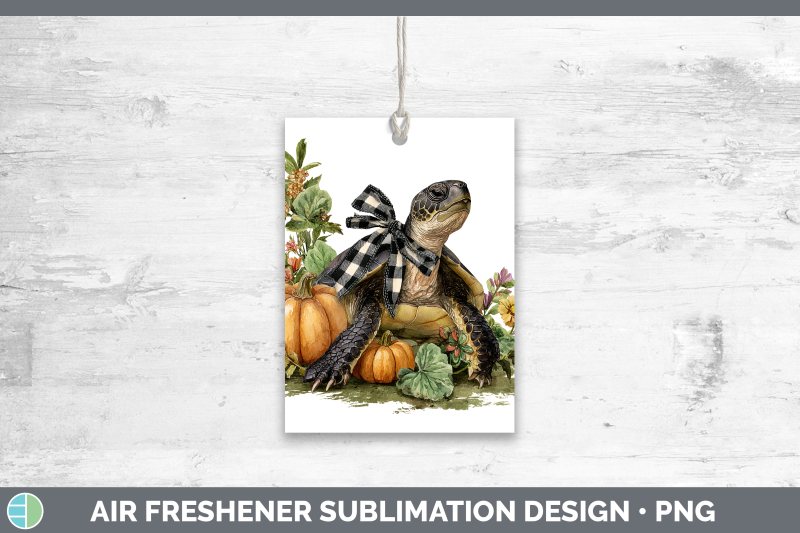 sea-turtle-air-freshener-animals-autumn-pumpkin-sublimation