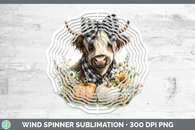 highland-cow-wind-spinner-animals-autumn-pumpkin-sublimation