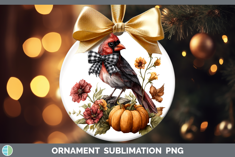 cardinal-ornament-animals-autumn-pumpkin-sublimation-bauble