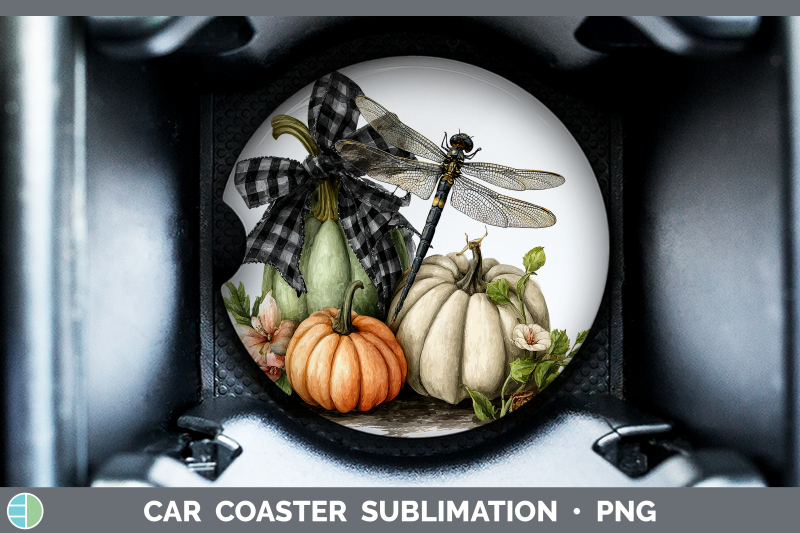dragonfly-car-coaster-animals-autumn-pumpkin-sublimation-dri