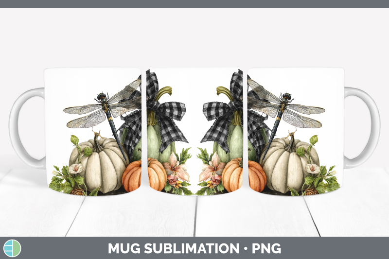 dragonfly-mug-wrap-animals-autumn-pumpkin-sublimation-coffee