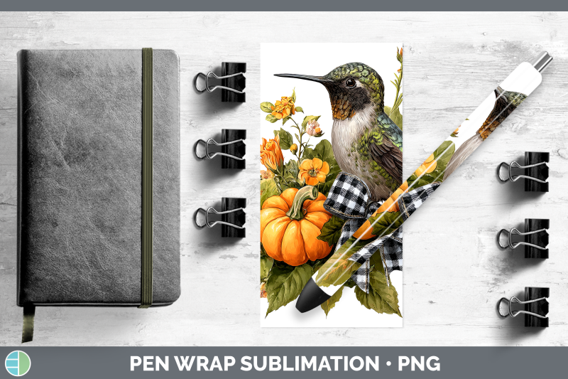 hummingbird-pen-wrap-animals-autumn-pumpkin-sublimation-pen