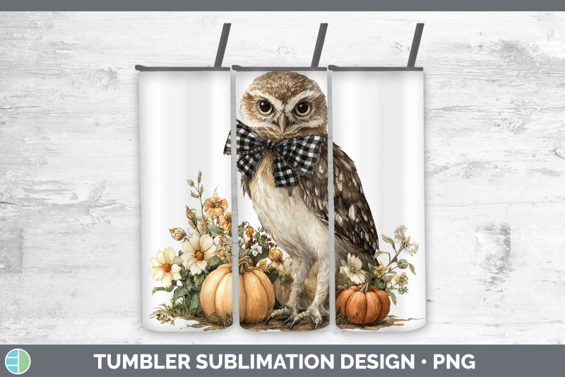 owl-tumbler-animals-autumn-pumpkin-sublimation-20-oz-skinny