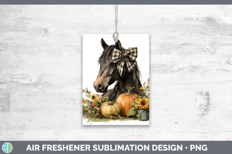 horse-air-freshener-animals-autumn-pumpkin-sublimation-car-s