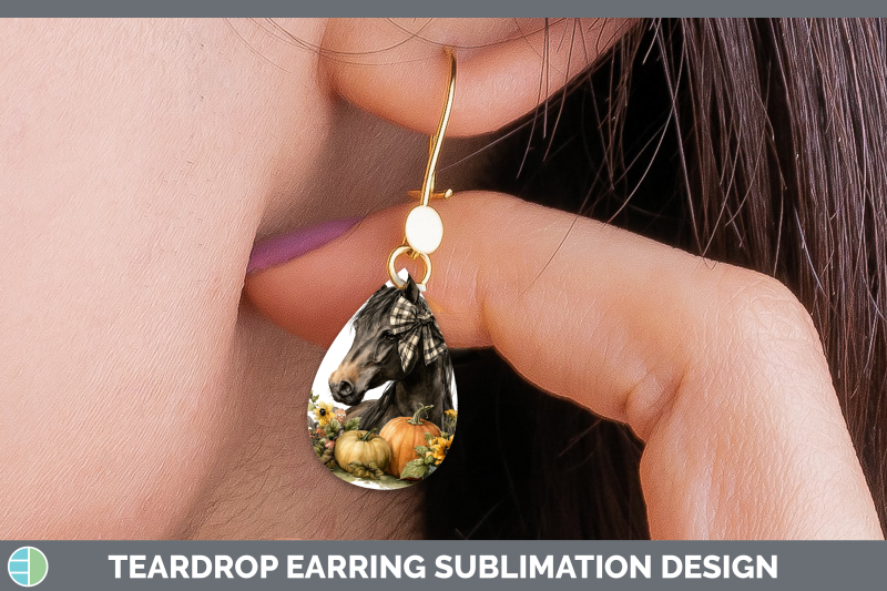 horse-teardrop-earrings-animals-autumn-pumpkin-sublimation-e