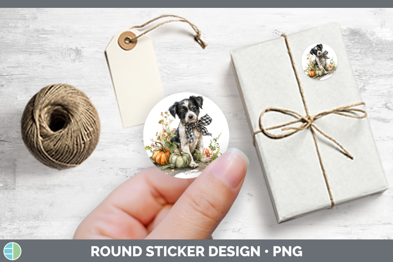 animals-autumn-pumpkin-puppy-stickers-round-labels-designs