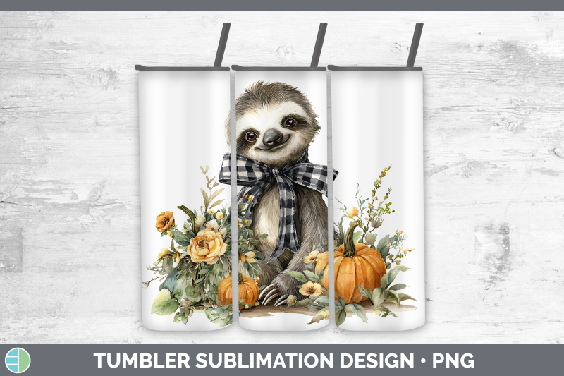 sloth-tumbler-animals-autumn-pumpkin-sublimation-20-oz-skinn