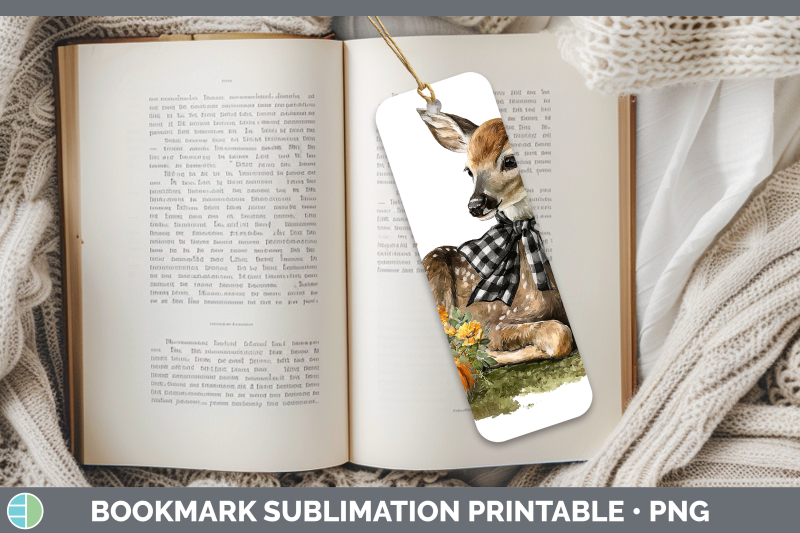 deer-bookmark-animals-autumn-pumpkin-sublimation-printable-d