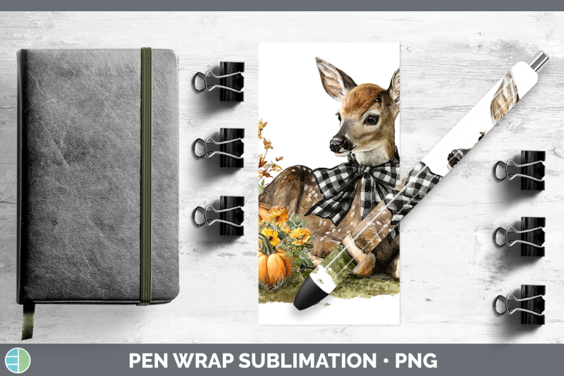 deer-pen-wrap-animals-autumn-pumpkin-sublimation-pen-designs