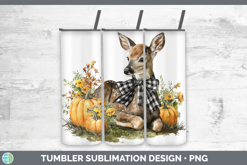 deer-tumbler-animals-autumn-pumpkin-sublimation-20-oz-skinny