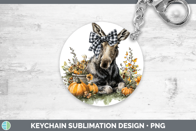moose-keychain-animals-autumn-pumpkin-sublimation-keyring-de