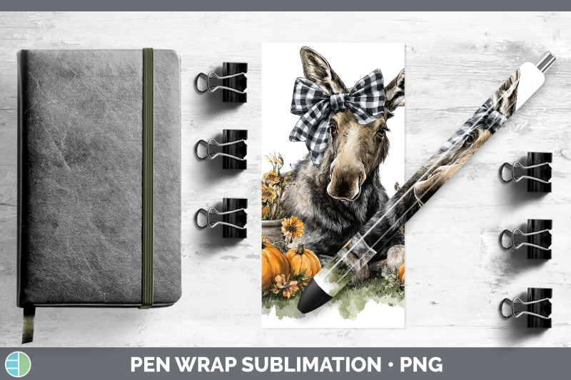 moose-pen-wrap-animals-autumn-pumpkin-sublimation-pen-design