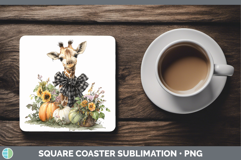 giraffe-square-coaster-animals-autumn-pumpkin-sublimation-dr