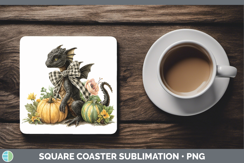dragon-square-coaster-animals-autumn-pumpkin-sublimation-dri