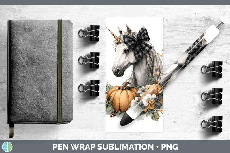 unicorn-pen-wrap-animals-autumn-pumpkin-sublimation-pen-desi