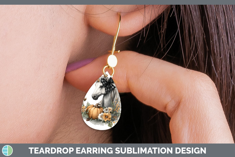 unicorn-teardrop-earrings-animals-autumn-pumpkin-sublimation