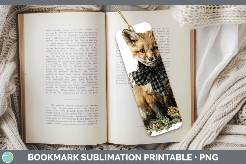 fox-bookmark-animals-autumn-pumpkin-sublimation-printable-de