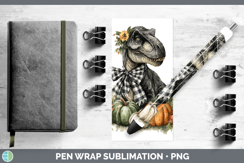 dinosaur-pen-wrap-animals-autumn-pumpkin-sublimation-pen-des