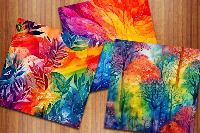 tie-dye-botanical-digital-papers-summer-batik-backgrounds