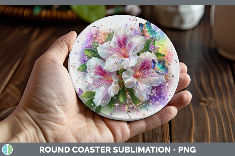 azalea-round-coaster-flowers-01-rainbow-summer-sublimation-c