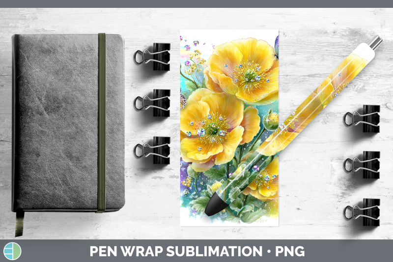buttercup-pen-wrap-flowers-01-rainbow-summer-sublimation-pen