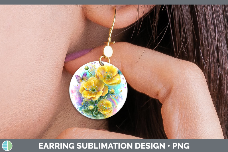 buttercup-round-earrings-flowers-01-rainbow-summer-sublimati