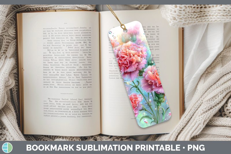 carnation-bookmark-flowers-01-rainbow-summer-sublimation-pri