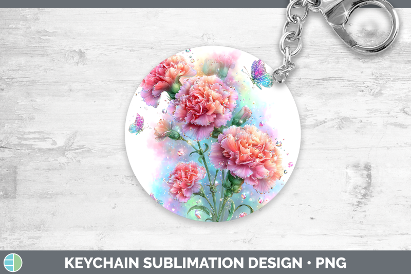 carnation-keychain-flowers-01-rainbow-summer-sublimation-key