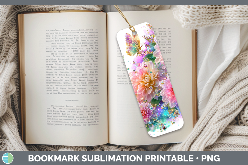 chrysanthemum-bookmark-flowers-01-rainbow-summer-sublimation