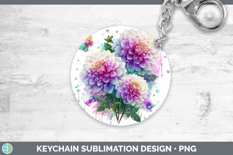 dahlia-keychain-flowers-01-rainbow-summer-sublimation-keyrin