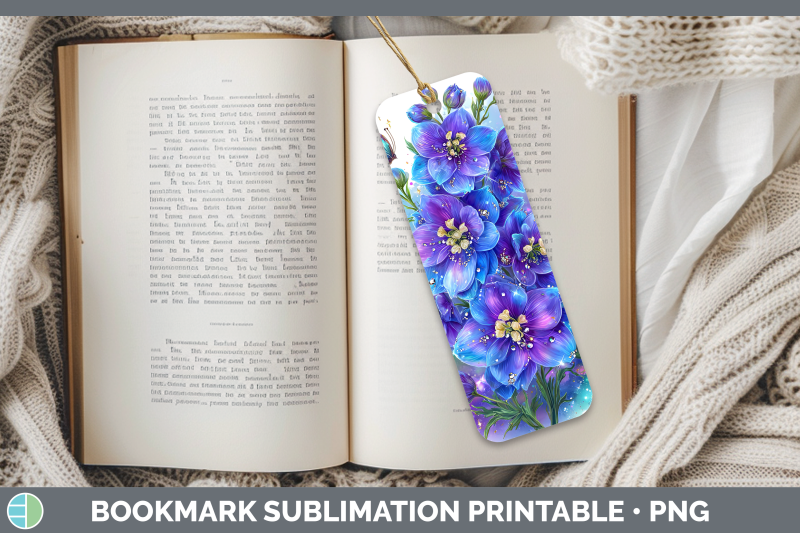 delphinium-bookmark-flowers-01-rainbow-summer-sublimation-pr