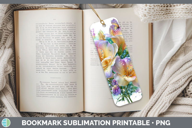 freesia-bookmark-flowers-01-rainbow-summer-sublimation-print