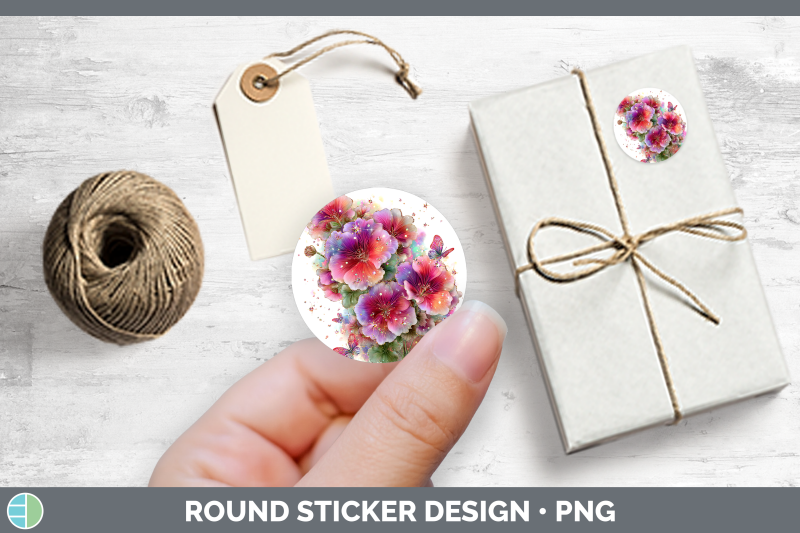 flowers-01-rainbow-summer-geranium-stickers-round-labels-d
