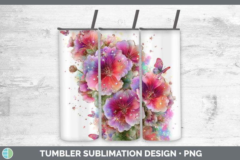 geranium-tumbler-flowers-01-rainbow-summer-sublimation-20-oz