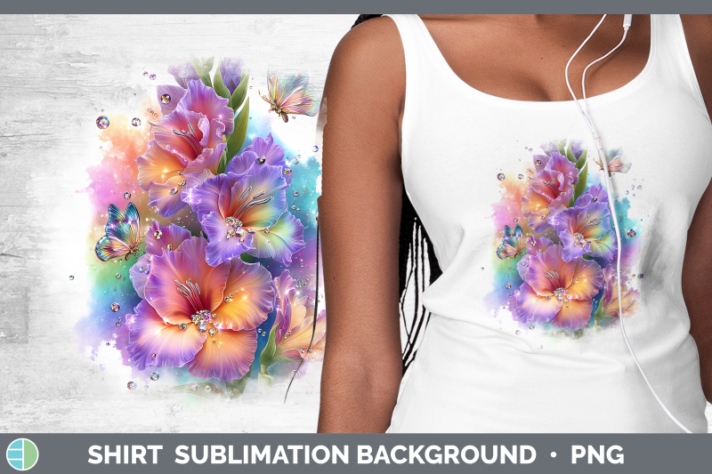 gladiolus-shirt-flowers-01-rainbow-summer-sublimation-backgr